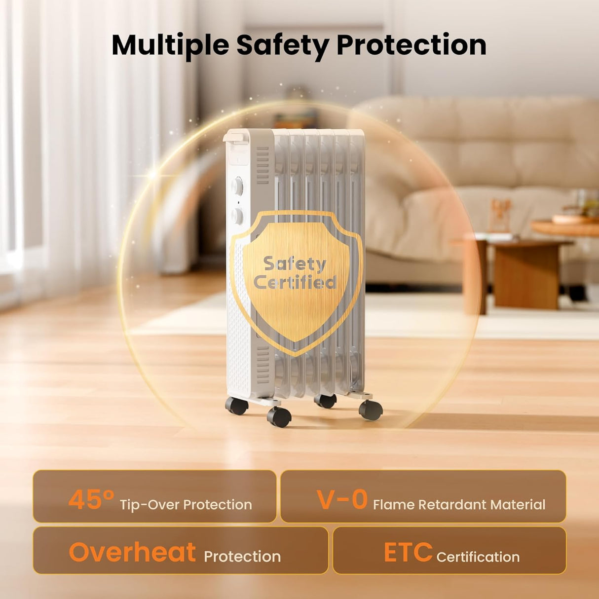 Kismile Portable Radiator Electric Heater