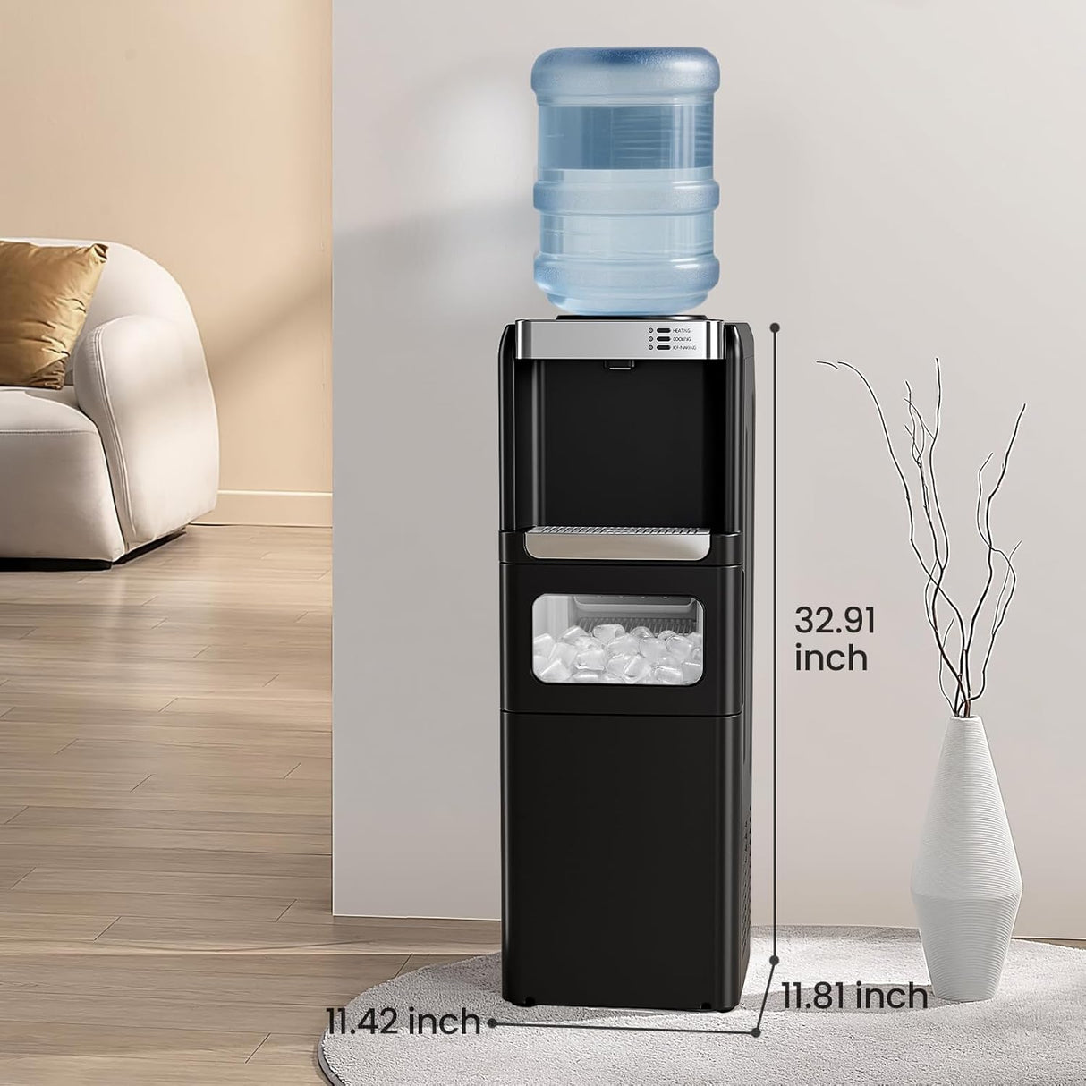 Kismile Water Cooler Dispenser with Ice Maker WD5815