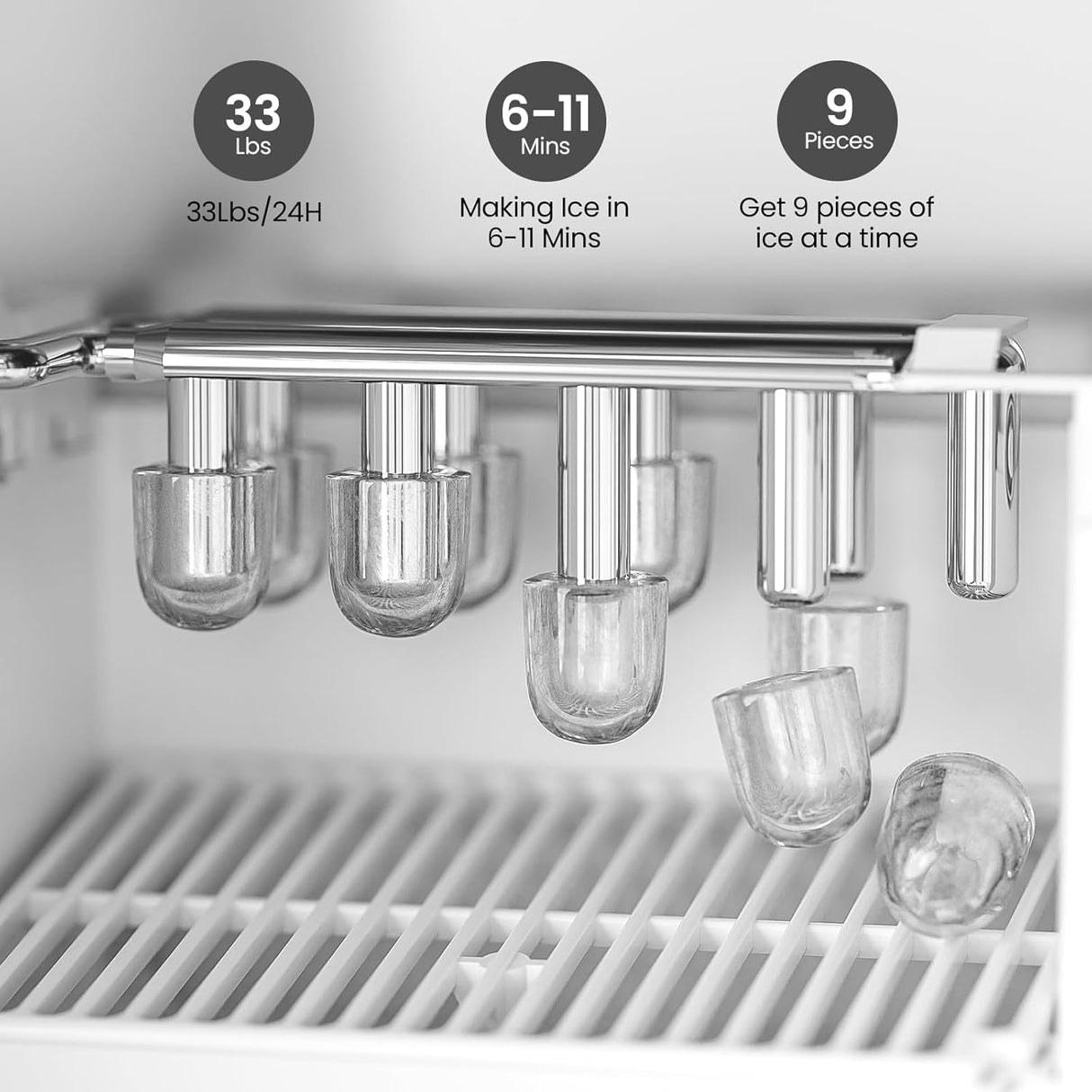 Kismile Water Cooler Dispenser with Ice Maker WD5815