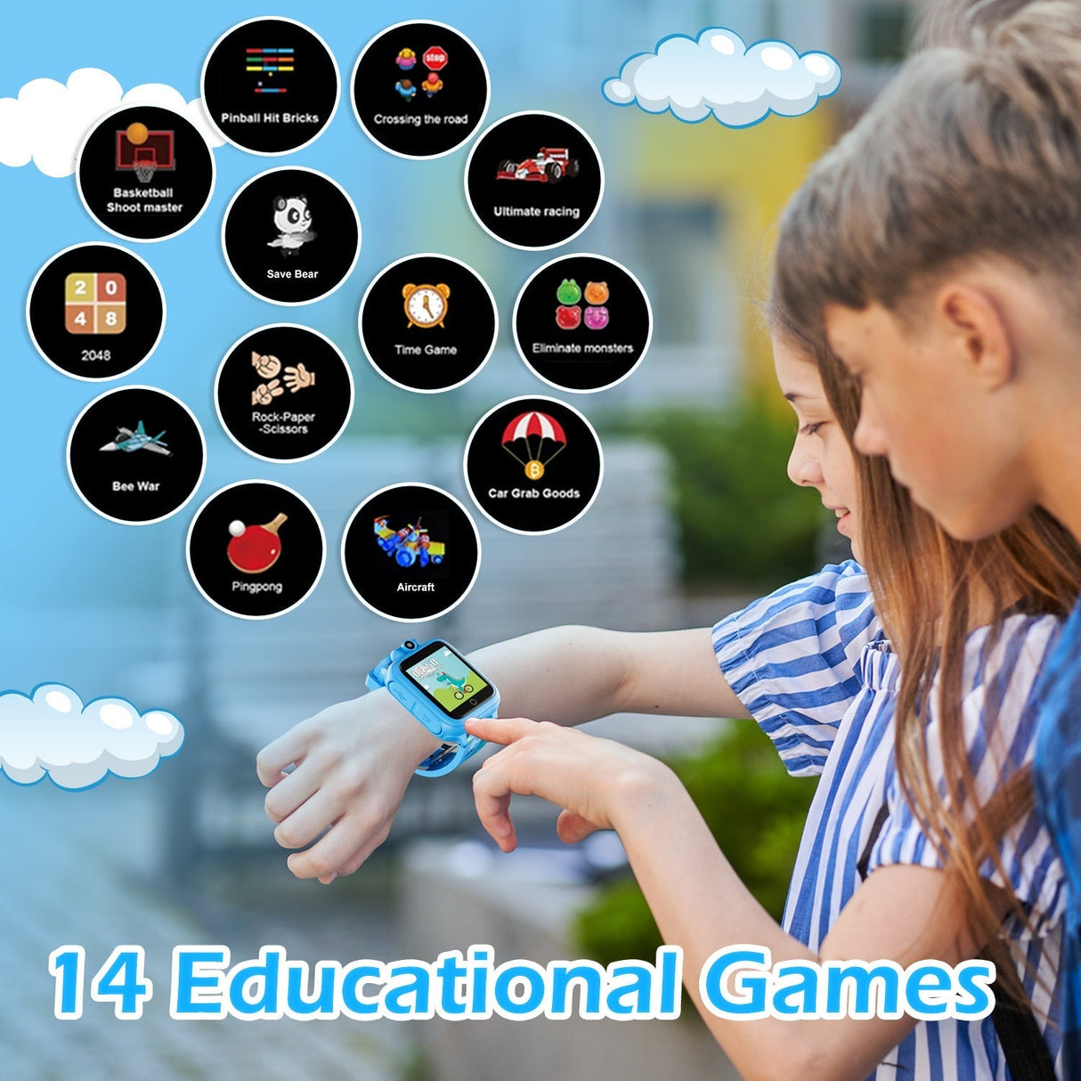 Contixo K102 10" Kids Tablet With Stylus and Smart Watch Bundle