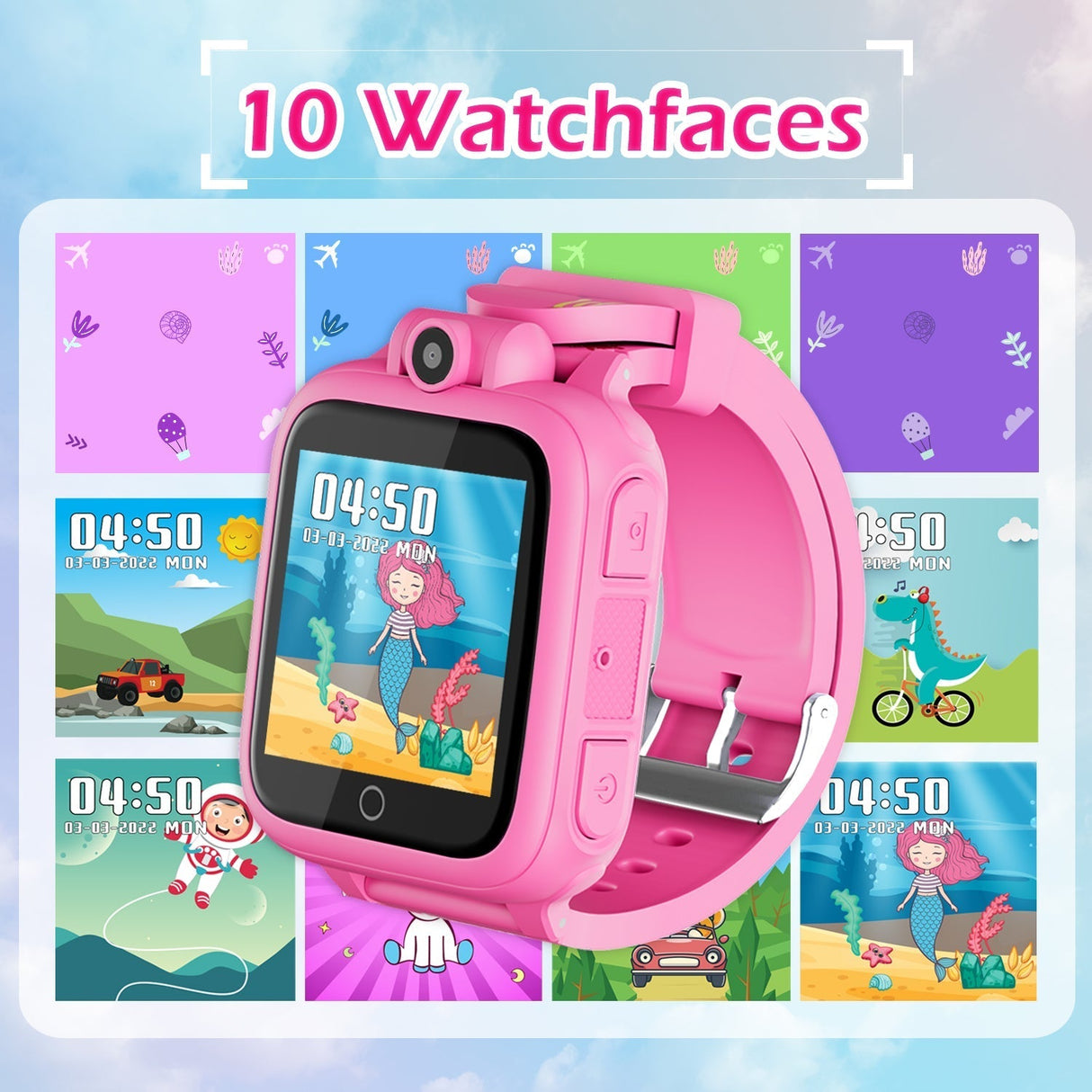 Contixo K102 10" Kids Tablet With Stylus and Smart Watch Bundle