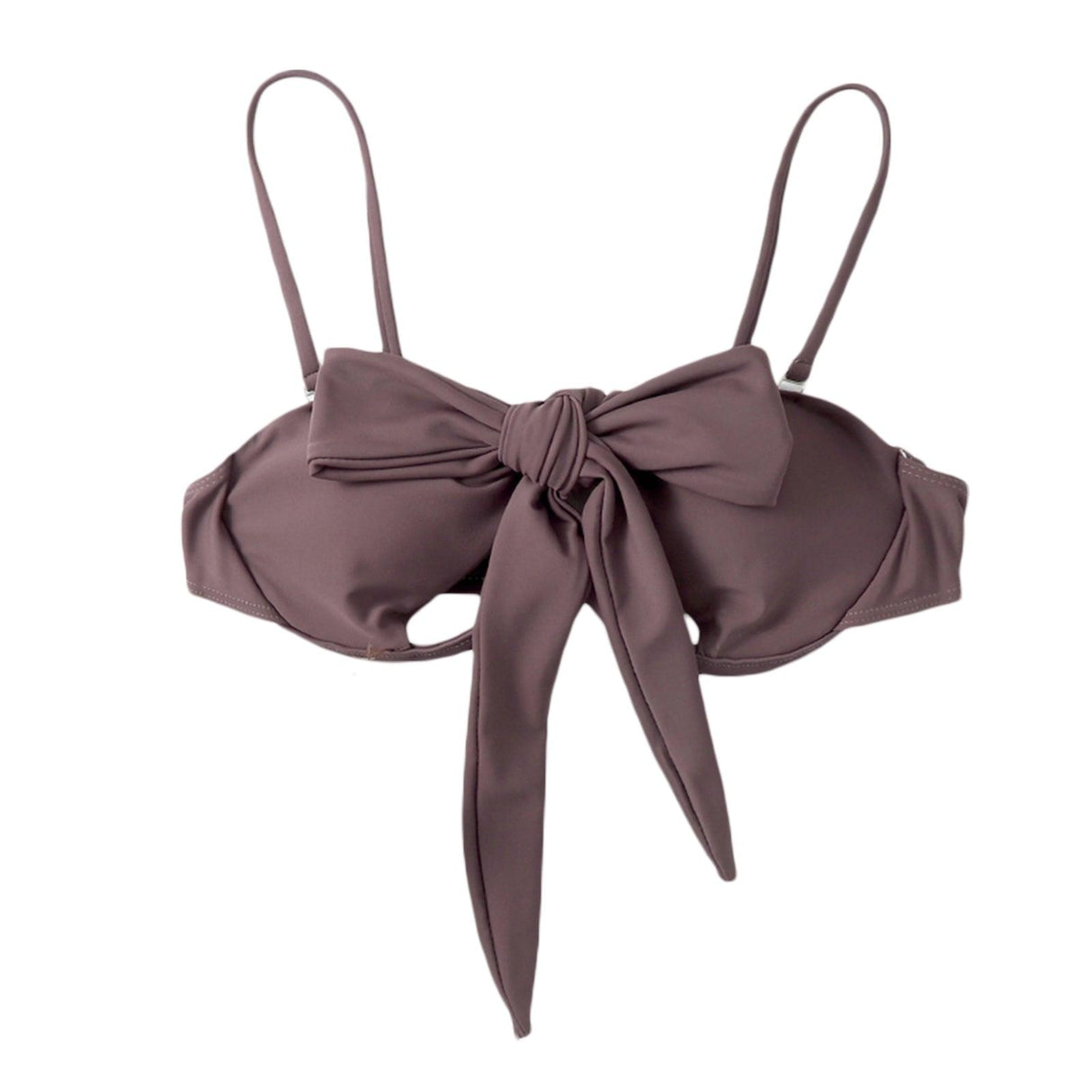Ladies Summer Solid Color Swimsuit Female Detachable Shoulder Strap Halter Bikini Women's Bikini Swimsuits One Piece Bathing Suits Tie Knot Cutout Swimwear with Crisscross Design