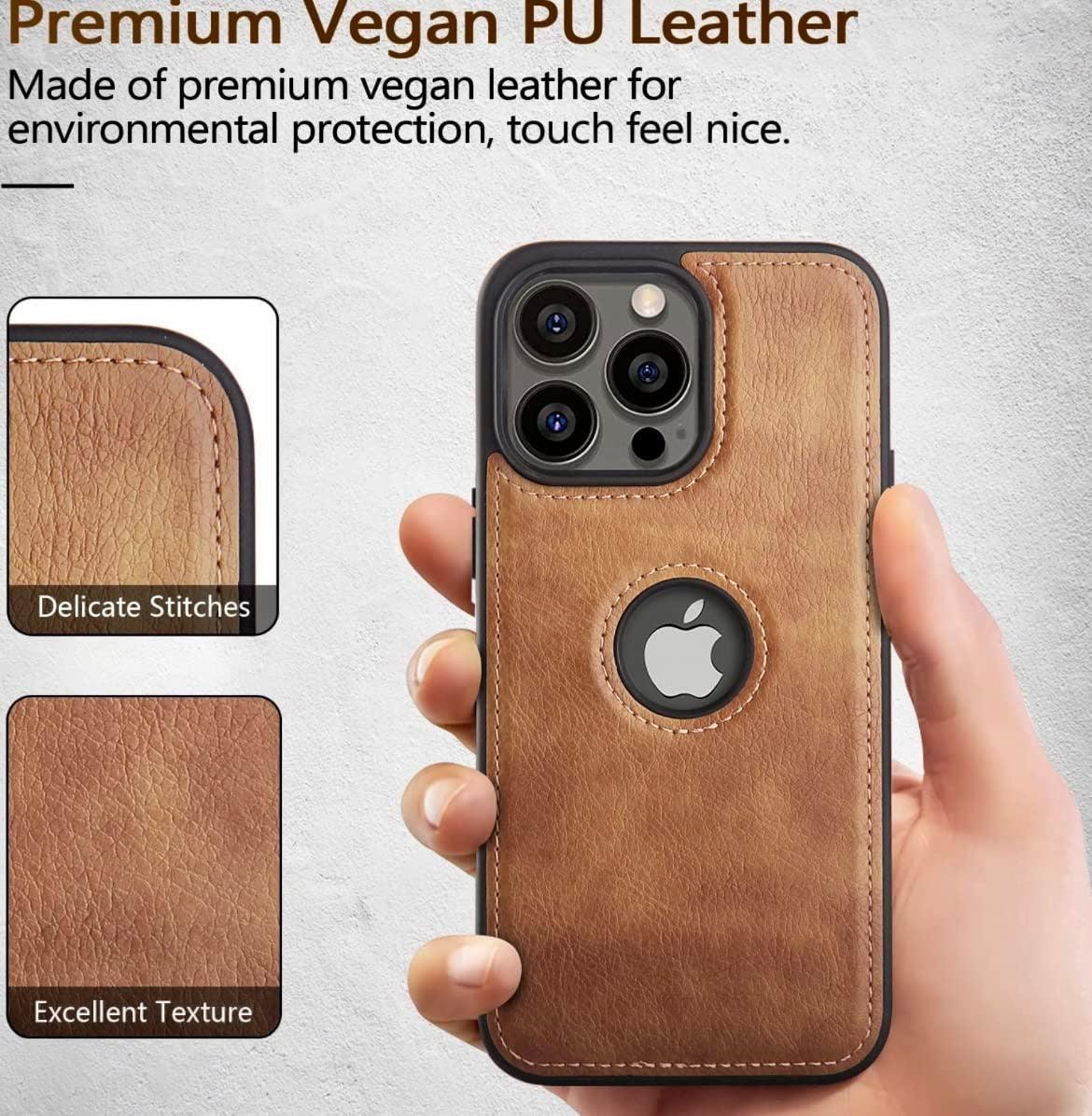 Leather Case Thin Flexible Soft Grip Luxury PU Leather Cover for Men Durable Anti-Scratch Full Phone Cases For iPhone 14 Pro Max 14 Plus Case Slim PU Leather Soft Shockproof Back Cover for iPhone 14 Pro