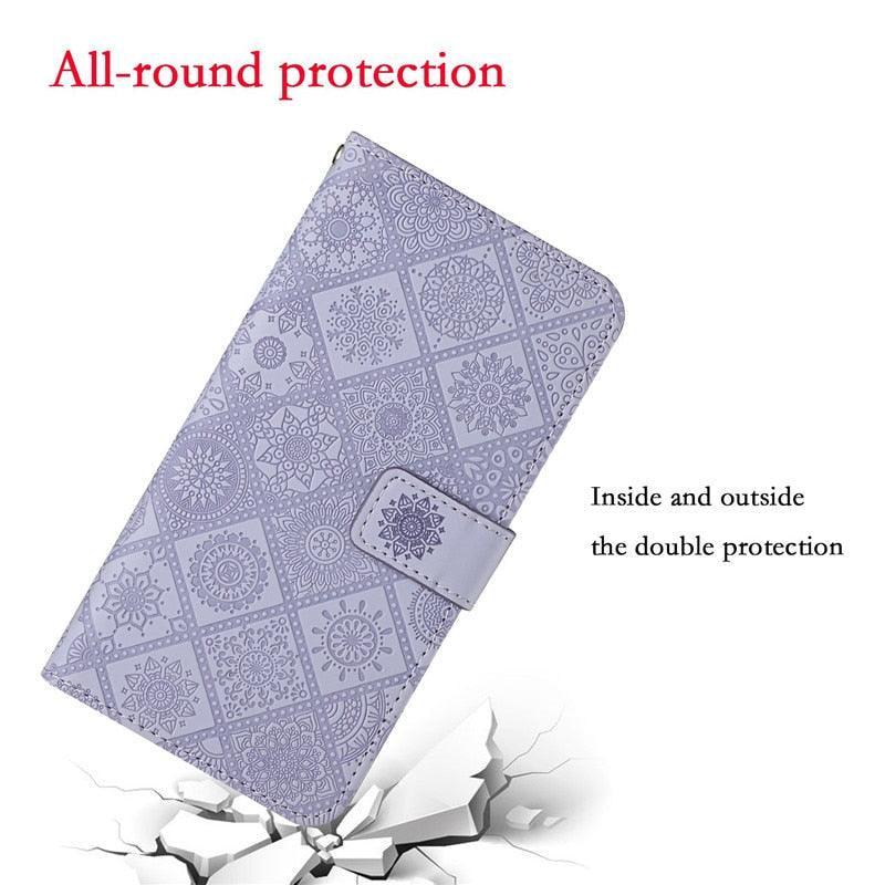 Leather Flip Case For iphone 11 12 13 Pro Max Mini Case Wallet Card Phone Cover For iphone Genuine Leather 2 in 1 Flip Simple Magnetic Cover For iPhone