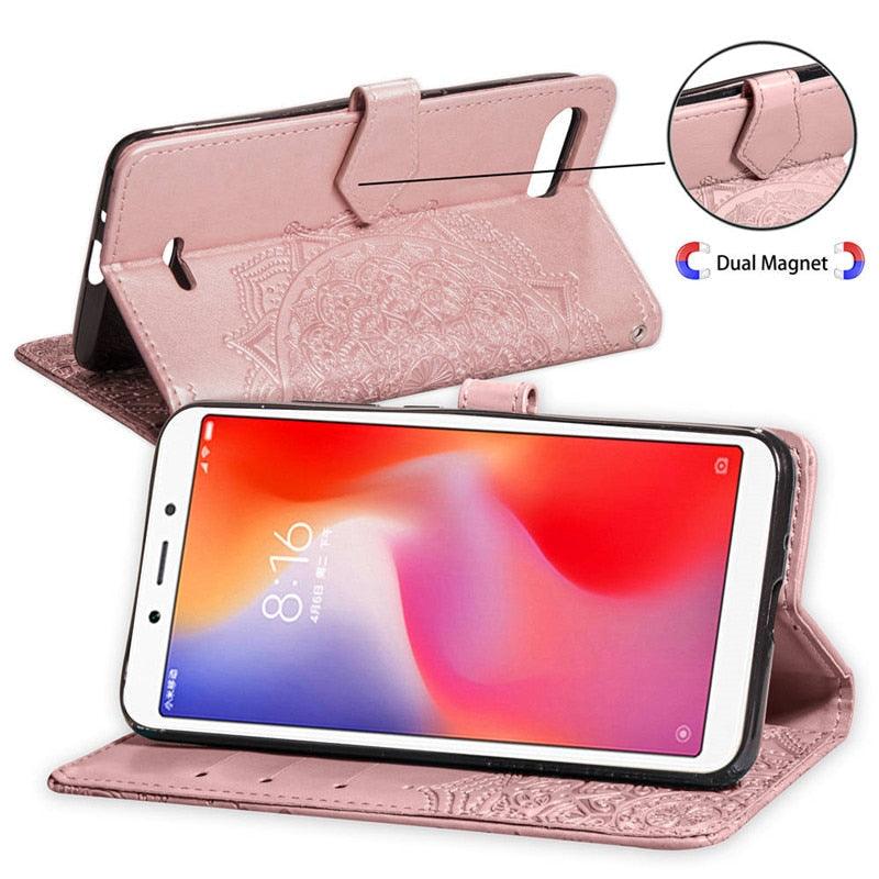 Leather Flip Case For Xiaomi Redmi 8 6 6A 5 Plus 4A 4X Note 9 5A 4 5 7 6 8 9S 9 Pro 8T 3S 7A 8A Redmi 9 For Redmi 9A 9C 7A Cover Classic Design Leather Stand Flip Cover