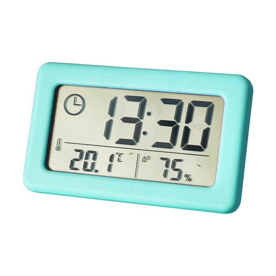 LED Digital Clock Digital Alarm Clock Battery Operated Small Desk Clocks with Smart Night Light Date Indoor Temperature LCD Electronic Clock for Bedroom Electronic Digital Screen Desktop Clock for Home Office Backlight Snooze Desk Clocks