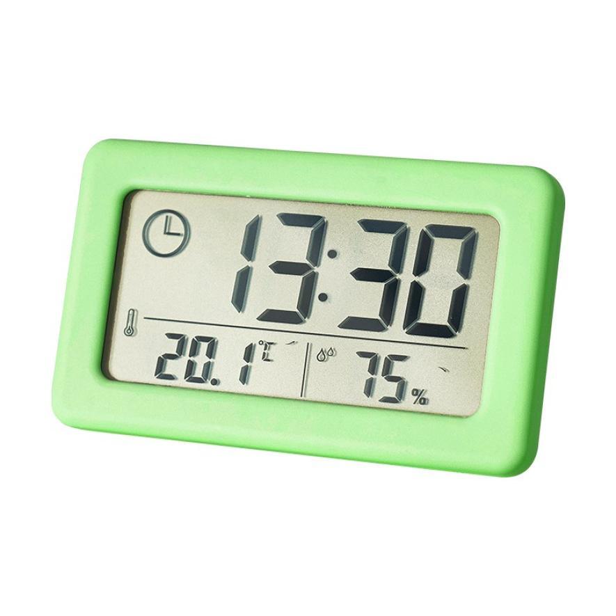 LED Digital Clock Digital Alarm Clock Battery Operated Small Desk Clocks with Smart Night Light Date Indoor Temperature LCD Electronic Clock for Bedroom Electronic Digital Screen Desktop Clock for Home Office Backlight Snooze Desk Clocks
