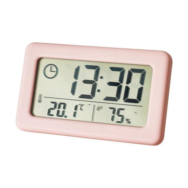 LED Digital Clock Digital Alarm Clock Battery Operated Small Desk Clocks with Smart Night Light Date Indoor Temperature LCD Electronic Clock for Bedroom Electronic Digital Screen Desktop Clock for Home Office Backlight Snooze Desk Clocks