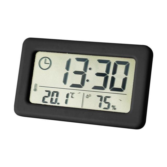 LED Digital Clock Digital Alarm Clock Battery Operated Small Desk Clocks with Smart Night Light Date Indoor Temperature LCD Electronic Clock for Bedroom Electronic Digital Screen Desktop Clock for Home Office Backlight Snooze Desk Clocks