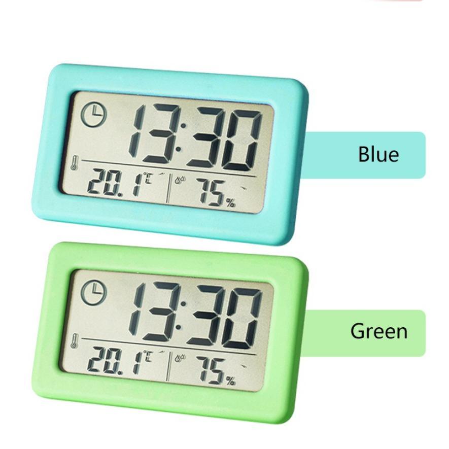 LED Digital Clock Digital Alarm Clock Battery Operated Small Desk Clocks with Smart Night Light Date Indoor Temperature LCD Electronic Clock for Bedroom Electronic Digital Screen Desktop Clock for Home Office Backlight Snooze Desk Clocks