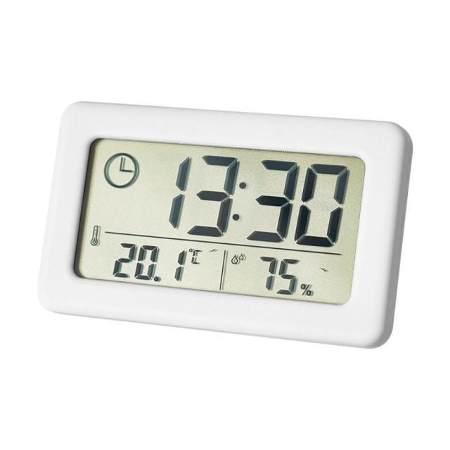 LED Digital Clock Digital Alarm Clock Battery Operated Small Desk Clocks with Smart Night Light Date Indoor Temperature LCD Electronic Clock for Bedroom Electronic Digital Screen Desktop Clock for Home Office Backlight Snooze Desk Clocks