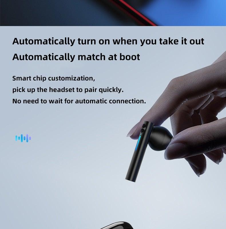 LED Display Bluetooth 5.0 Wireless Headphone Magnetic 9D Stereo Sound Earbud Sports Easy Pairing Earphone With Microphone Bluetooth In Ear Built-in Mic Headset For Sport Black Headphones Wireless Light Weight Design