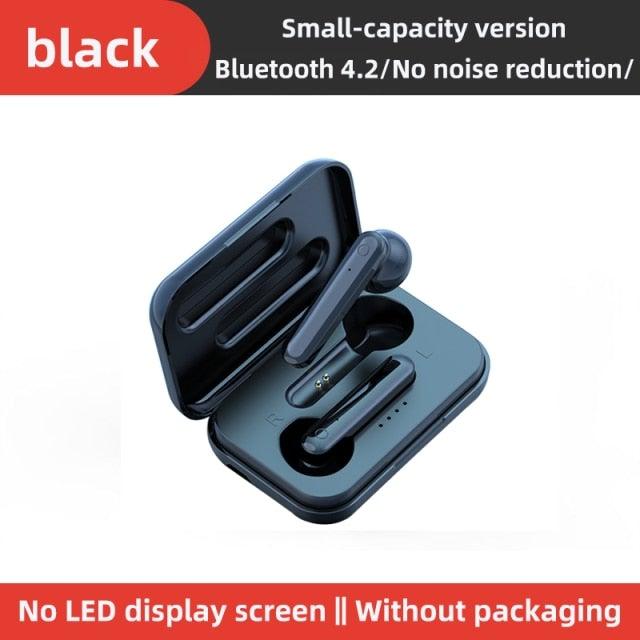 LED Display Bluetooth 5.0 Wireless Headphone Magnetic 9D Stereo Sound Earbud Sports Easy Pairing Earphone With Microphone Bluetooth In Ear Built-in Mic Headset For Sport Black Headphones Wireless Light Weight Design