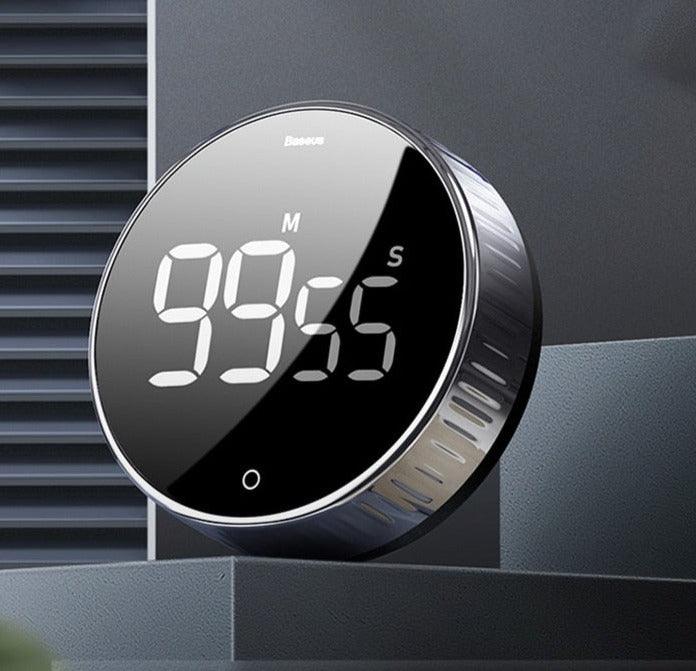 LED Magnetic Digital Timer For Kitchen Cooking Countdown Alarm Clock Digital Kitchen Timer, Large Magnetic LED Countdown Timer with Constant Light Function for classrooms 3-Level Volume Quiet Egg Timer for Children Electronic Cooking Countdown Timer