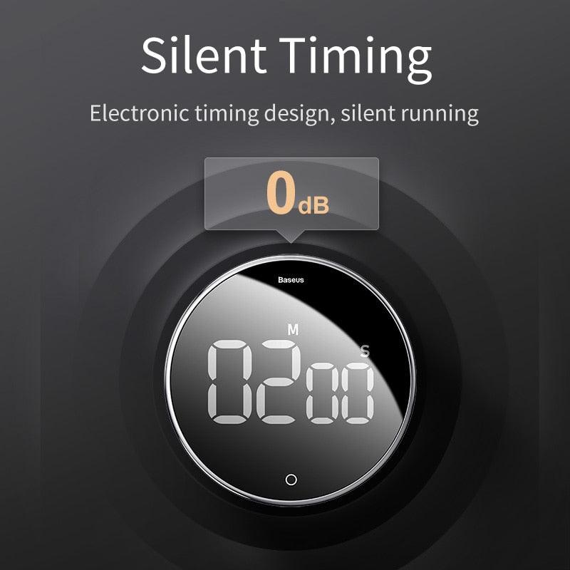 LED Magnetic Digital Timer For Kitchen Cooking Countdown Alarm Clock Digital Kitchen Timer, Large Magnetic LED Countdown Timer with Constant Light Function for classrooms 3-Level Volume Quiet Egg Timer for Children Electronic Cooking Countdown Timer
