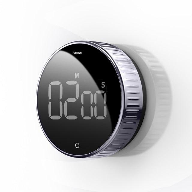 LED Magnetic Digital Timer For Kitchen Cooking Countdown Alarm Clock Digital Kitchen Timer, Large Magnetic LED Countdown Timer with Constant Light Function for classrooms 3-Level Volume Quiet Egg Timer for Children Electronic Cooking Countdown Timer