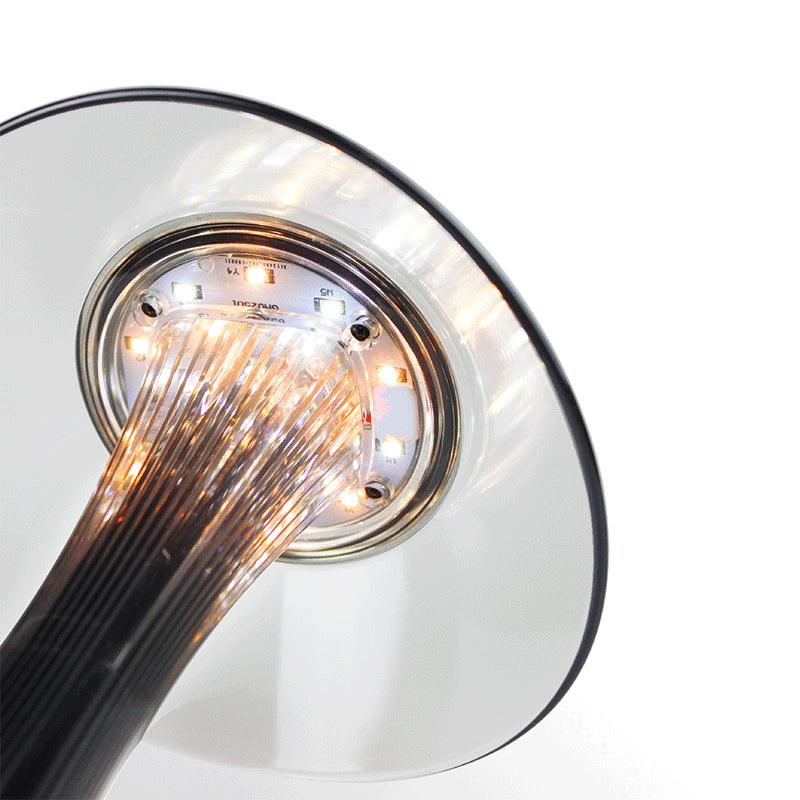 LED Table Lamp USB Charging Dimmable Protection Eyes Smart Touch Switch Bedside Lamps Transparent Crystal Creative Table Light Decorative Table Lamp Cute Study Lamps for Bedroom Décor