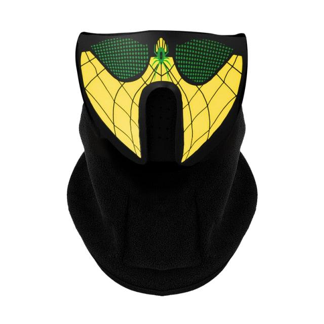 LED Warm Headgear ED Face Mask Party Masks Light Up Dance Halloween Cosplay Easter Rave Mask Luminous Costume Washable Foldable Luminous Cool Party Mask Activated Light Up Mask Led Music Party Mask Led Music Mask for Festival Party