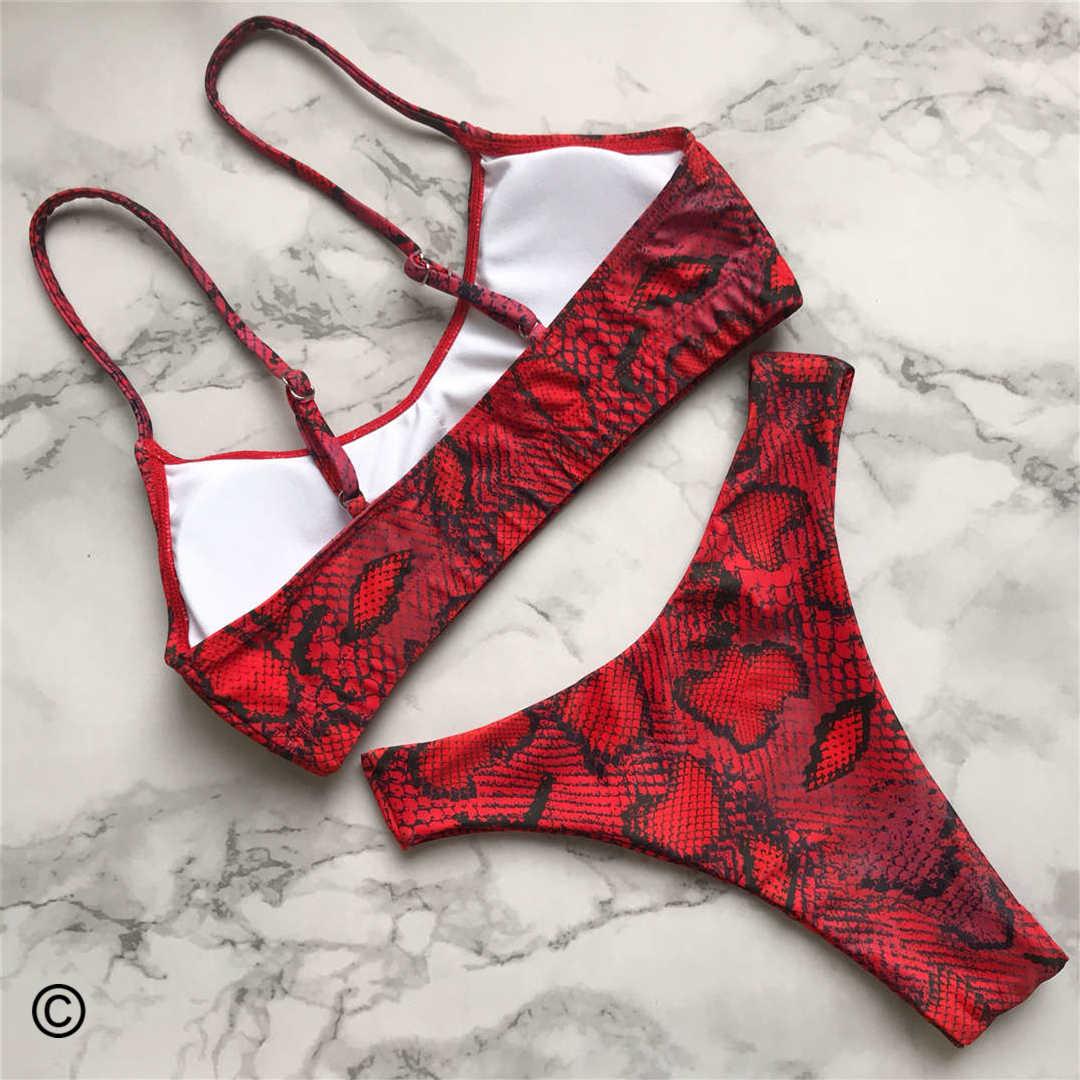 Leopard Bikini Women Swimwear Female Swimsuit Women Two Pieces Scalloped Bikini Set Swimsuits Bathing Suit Two-pieces Bikini Set Bather Bathing Suit