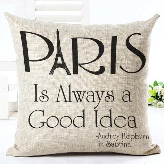 Letter Love Home Cushion Covers Cotton Linen Black White Pillow Cover I Love You Forever and Always Throw Pillow Case Love Letter Pillow Cushion Covers Fashion Home Decor Cover Sofa Bed Nordic Decorative Pillow Case 45x45CM