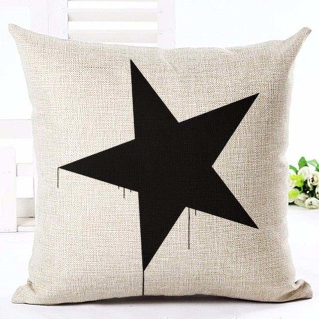 Letter Love Home Cushion Covers Cotton Linen Black White Pillow Cover I Love You Forever and Always Throw Pillow Case Love Letter Pillow Cushion Covers Fashion Home Decor Cover Sofa Bed Nordic Decorative Pillow Case 45x45CM