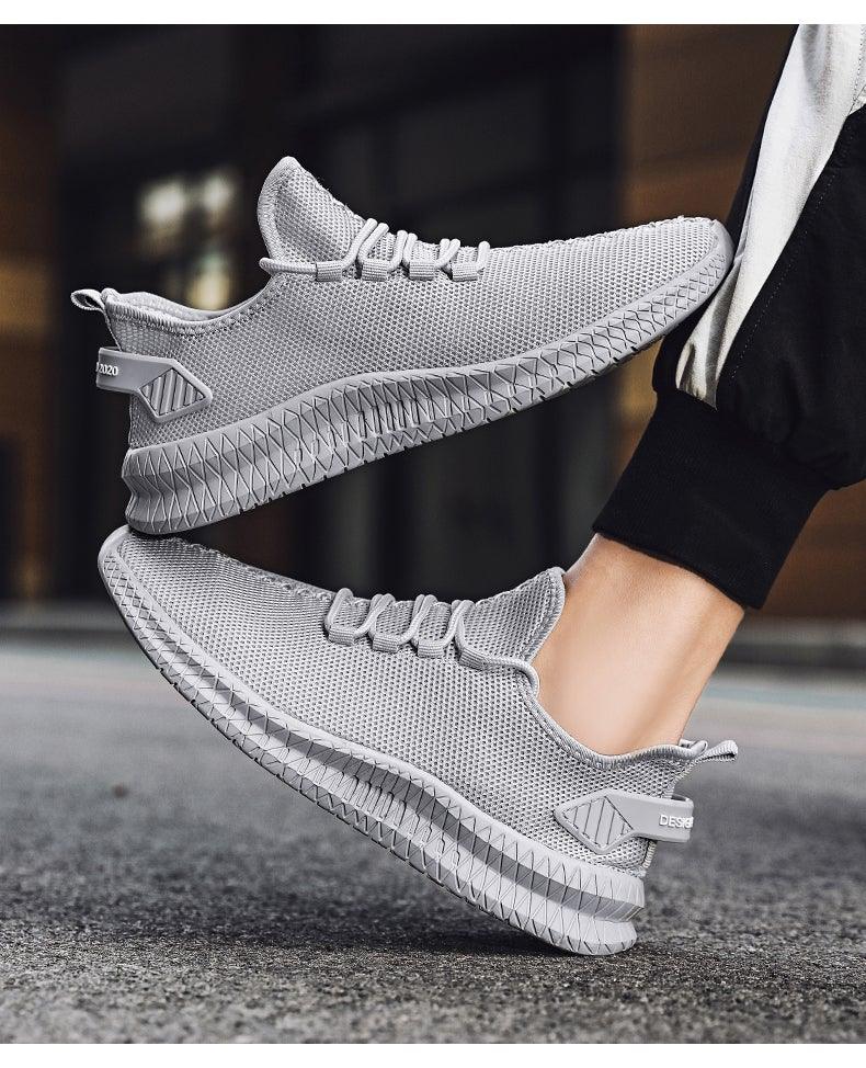 Light Running Comfortable Casual Men's Sneaker Breathable Wear-Resistant Outdoor Walking Men Sport Non Slip Athletic Fashion Sneakers Mesh Workout Casual Sports Sneakers