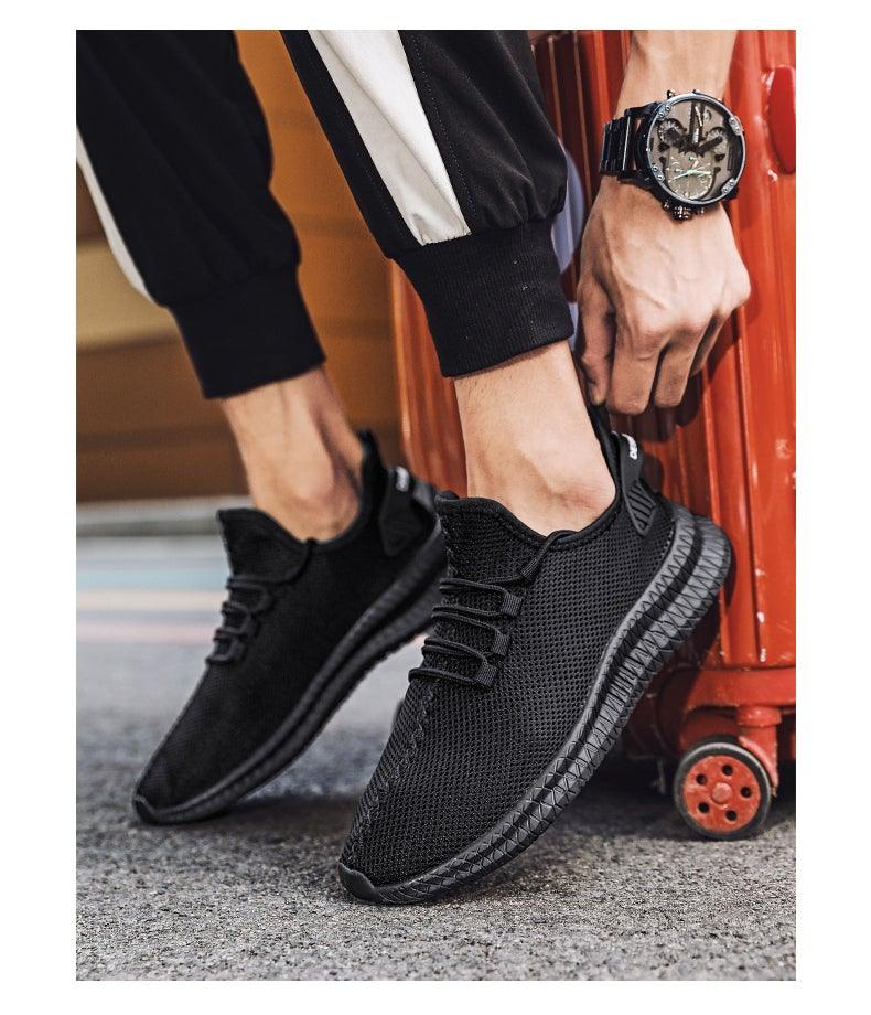 Light Running Comfortable Casual Men's Sneaker Breathable Wear-Resistant Outdoor Walking Men Sport Non Slip Athletic Fashion Sneakers Mesh Workout Casual Sports Sneakers