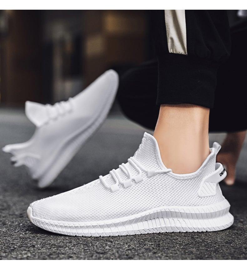 Light Running Comfortable Casual Men's Sneaker Breathable Wear-Resistant Outdoor Walking Men Sport Non Slip Athletic Fashion Sneakers Mesh Workout Casual Sports Sneakers