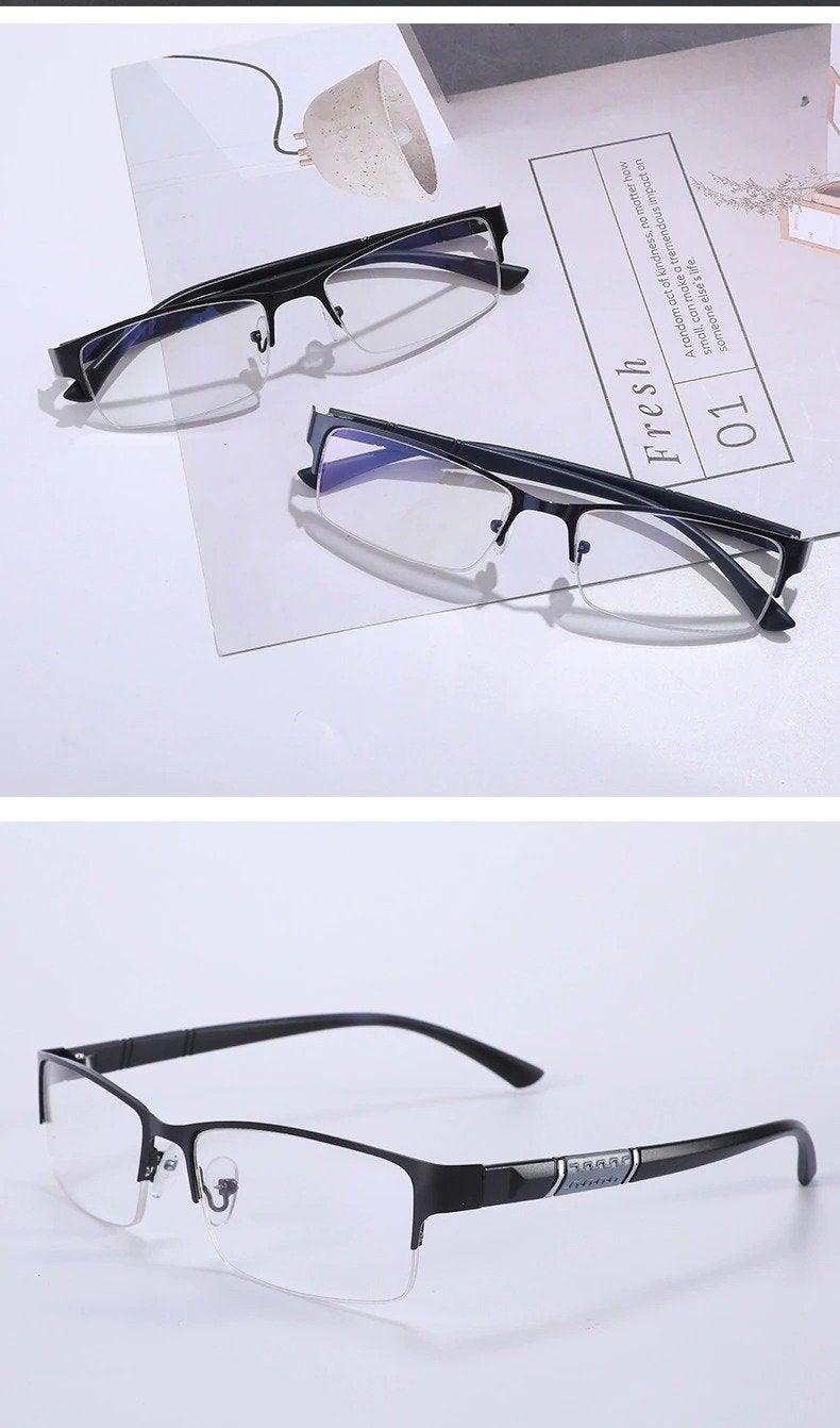Lightweight Alloy Semi-Rimless Reading Glasses For Men And Women With Quality Half Frame Men Reading Glasses For Men New Retro Eyewear