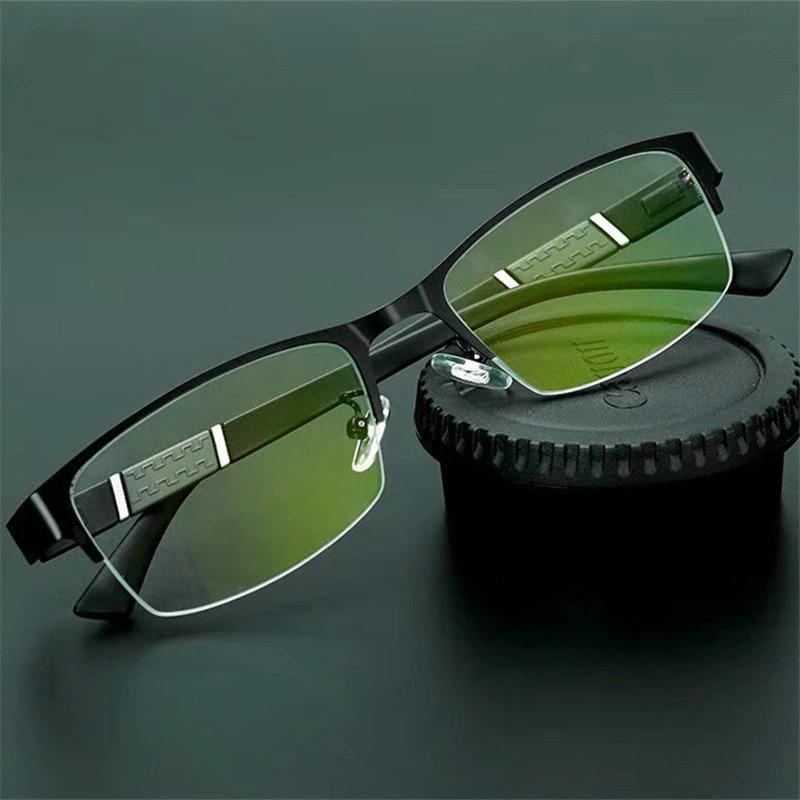 Lightweight Alloy Semi-Rimless Reading Glasses For Men And Women With Quality Half Frame Men Reading Glasses For Men New Retro Eyewear
