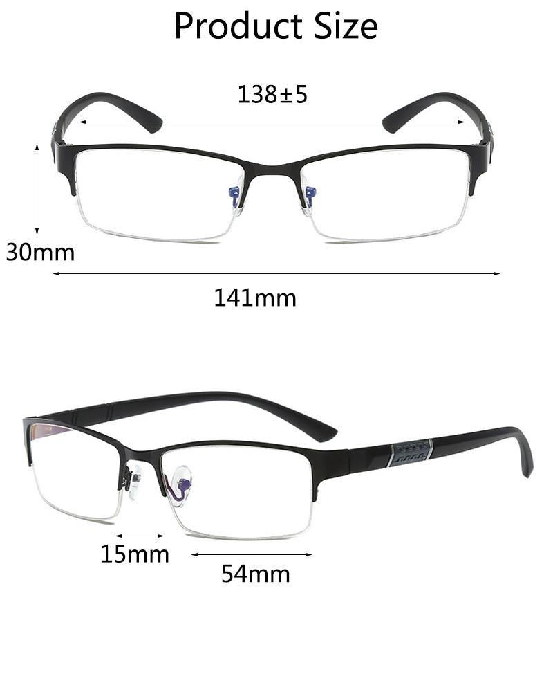 Lightweight Alloy Semi-Rimless Reading Glasses For Men And Women With Quality Half Frame Men Reading Glasses For Men New Retro Eyewear