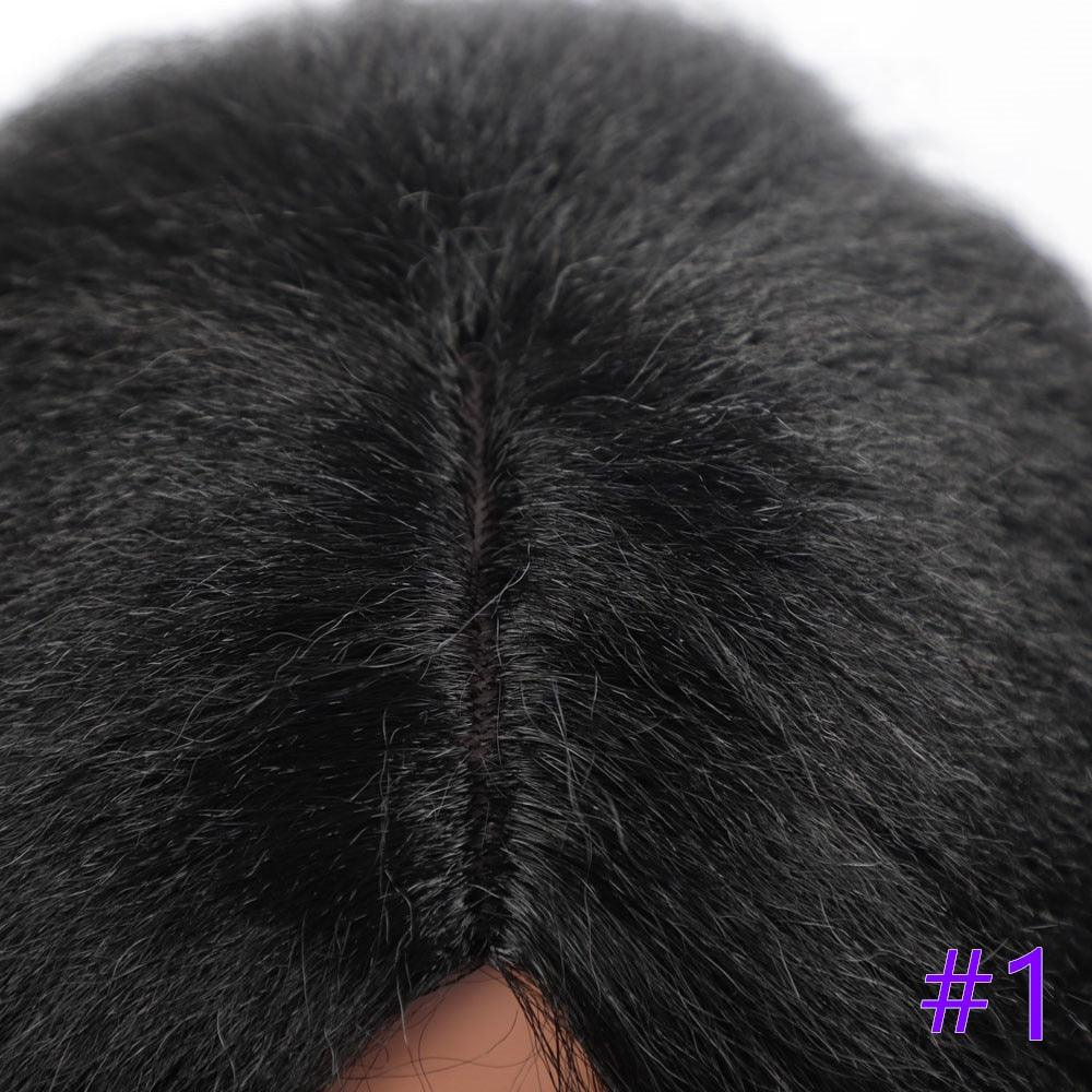 Long Kinky Straight Synthetic Wigs for Black Women Black Brown Blonde Ginger Red White Hair Afro Wigs Synthetic Hair Wigs For Black Women Cosplay Wigs For Women