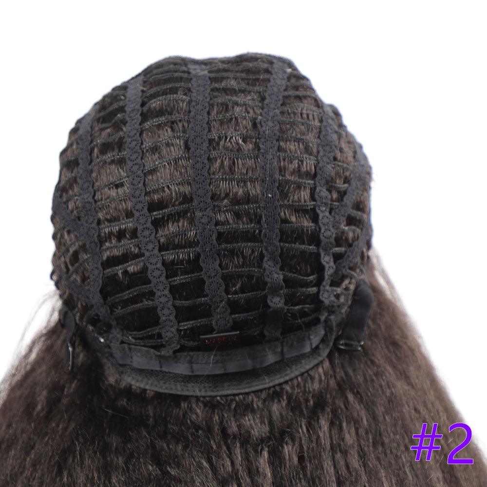 Long Kinky Straight Synthetic Wigs for Black Women Black Brown Blonde Ginger Red White Hair Afro Wigs Synthetic Hair Wigs For Black Women Cosplay Wigs For Women