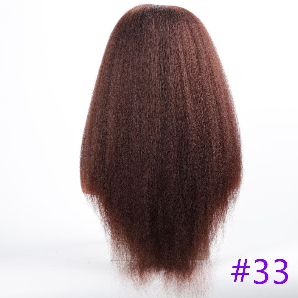 Long Kinky Straight Synthetic Wigs for Black Women Black Brown Blonde Ginger Red White Hair Afro Wigs Synthetic Hair Wigs For Black Women Cosplay Wigs For Women