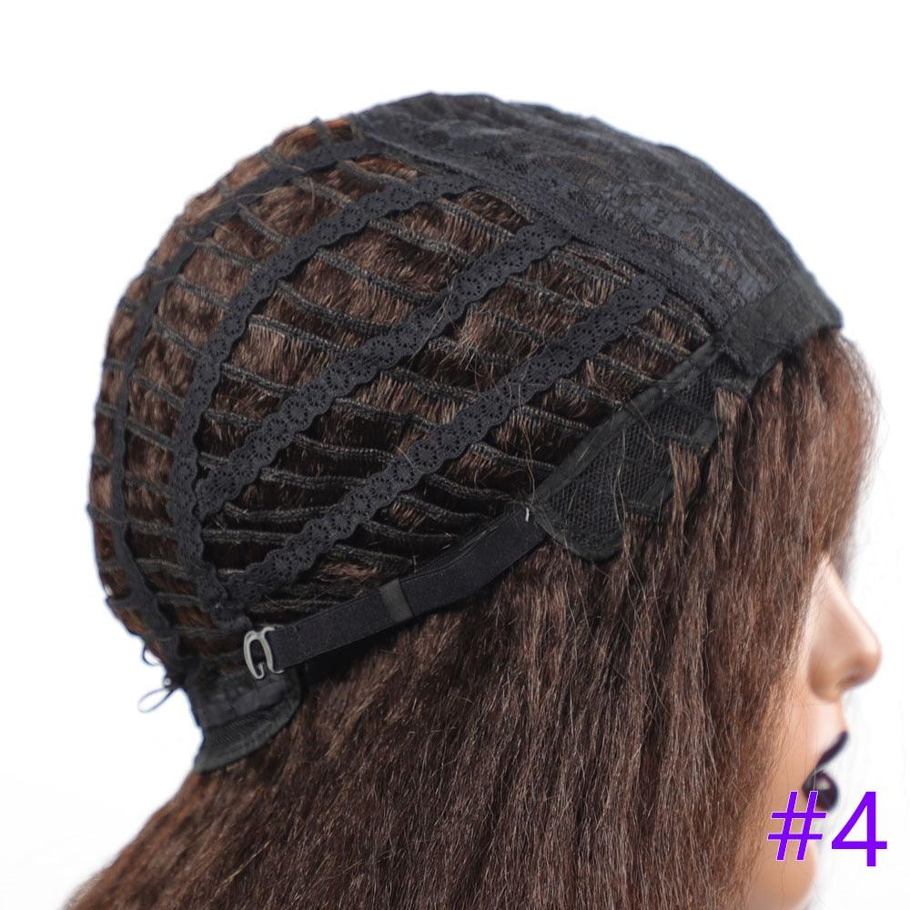 Long Kinky Straight Synthetic Wigs for Black Women Black Brown Blonde Ginger Red White Hair Afro Wigs Synthetic Hair Wigs For Black Women Cosplay Wigs For Women