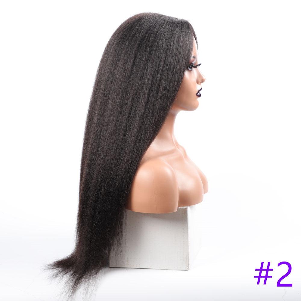 Long Kinky Straight Synthetic Wigs for Black Women Black Brown Blonde Ginger Red White Hair Afro Wigs Synthetic Hair Wigs For Black Women Cosplay Wigs For Women