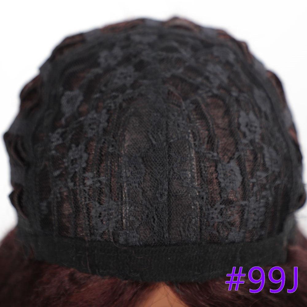 Long Kinky Straight Synthetic Wigs for Black Women Black Brown Blonde Ginger Red White Hair Afro Wigs Synthetic Hair Wigs For Black Women Cosplay Wigs For Women