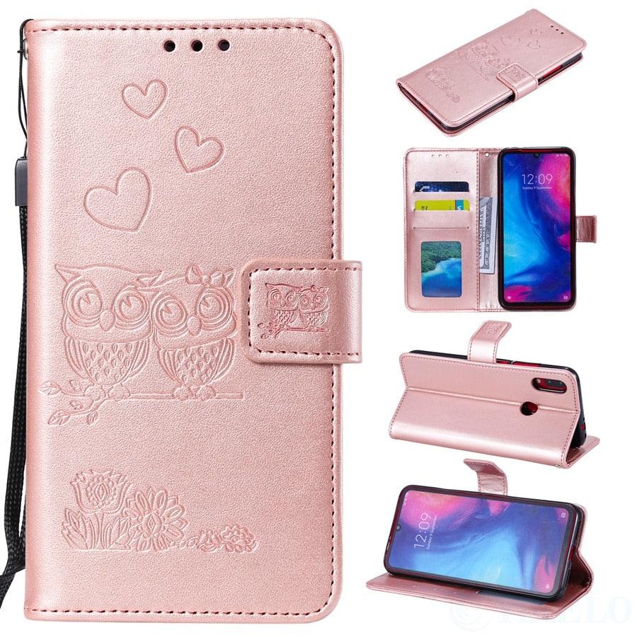 Love Couple Leather Case For iPhone 12 11 Pro mini Phone Flip Wallet Soft Cover Shockproof Floral Cute Modern Leather Wallet Phone Case For iPhone