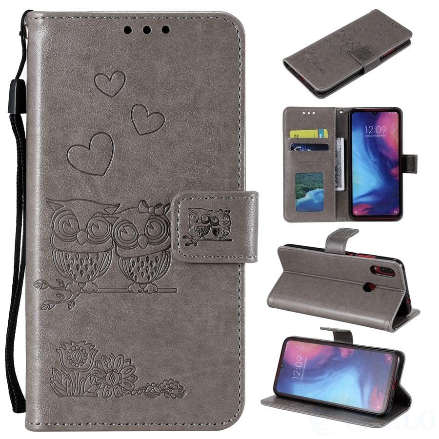 Love Couple Leather Case For iPhone 12 11 Pro mini Phone Flip Wallet Soft Cover Shockproof Floral Cute Modern Leather Wallet Phone Case For iPhone
