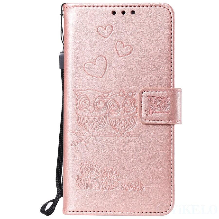 Love Couple Leather Case For iPhone 12 11 Pro mini Phone Flip Wallet Soft Cover Shockproof Floral Cute Modern Leather Wallet Phone Case For iPhone