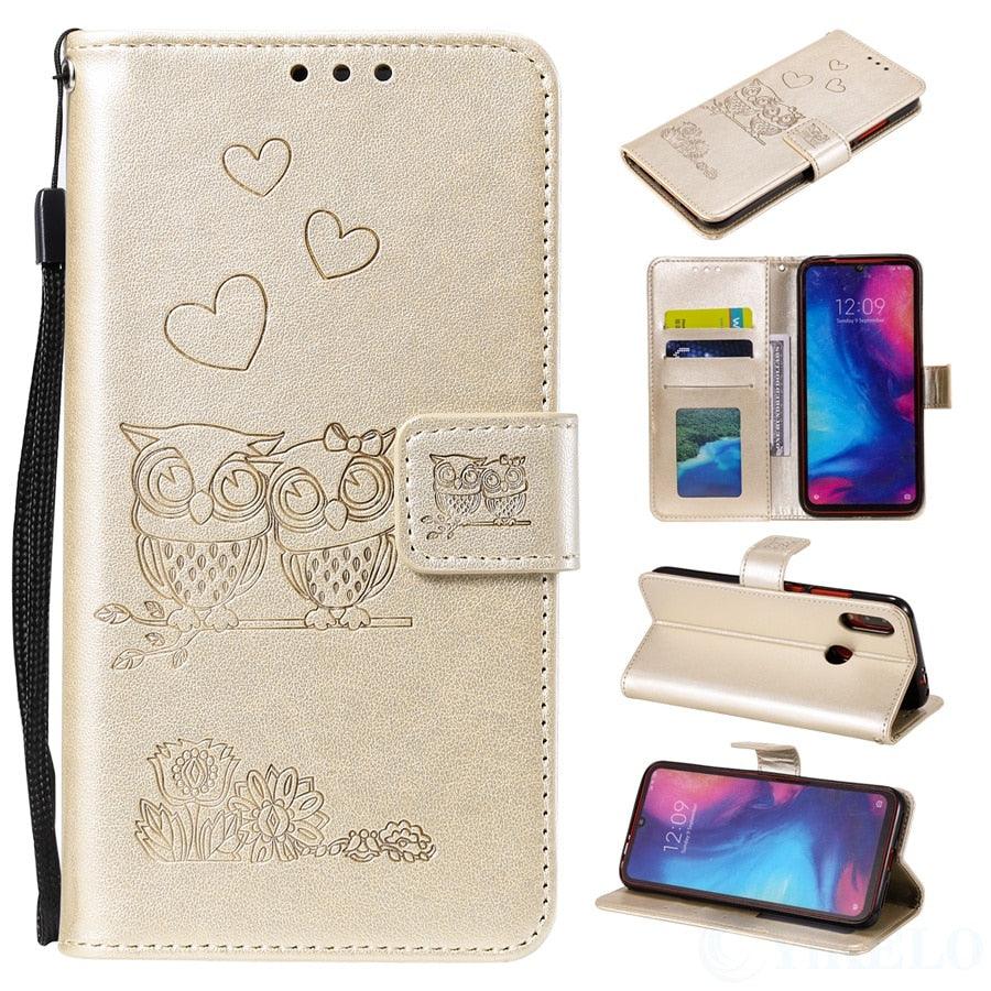 Love Couple Leather Case For iPhone 12 11 Pro mini Phone Flip Wallet Soft Cover Shockproof Floral Cute Modern Leather Wallet Phone Case For iPhone