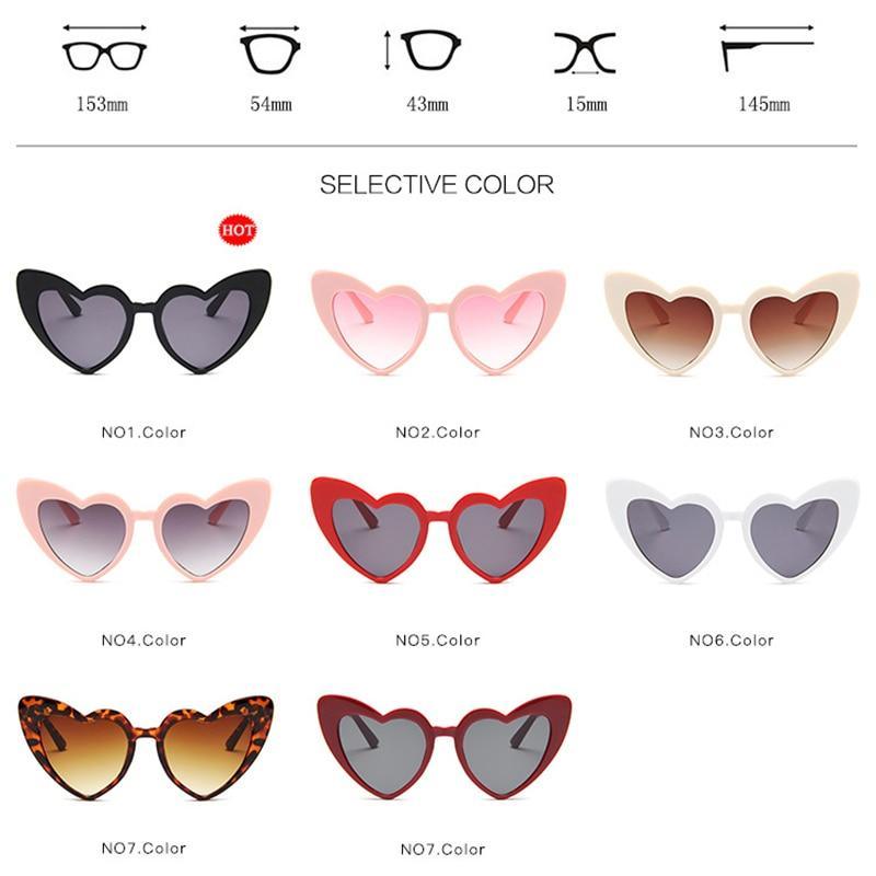Love Heart Sunglasses For Women Eyewear For Women/Men Metal Eyeglasses Shades For Women