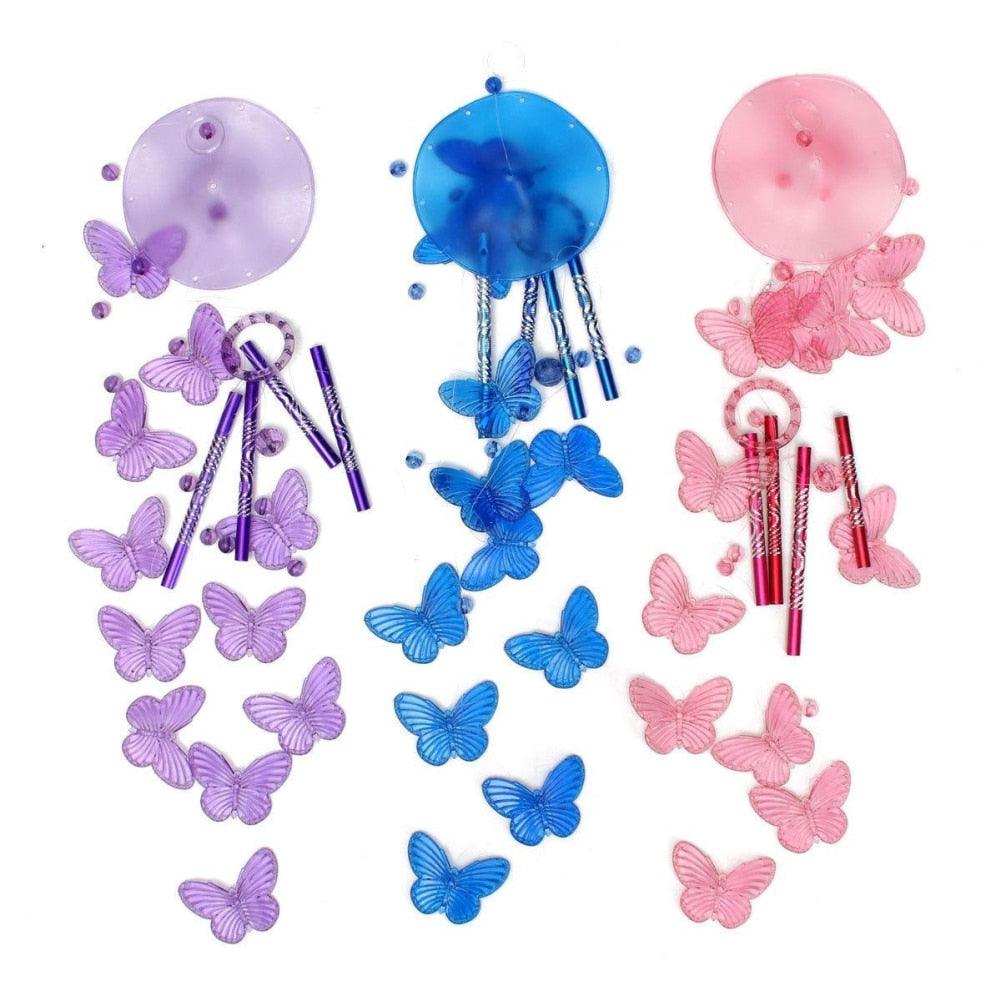 Lucky Butterfly Hanging Wind Chime Bell Garden Decoration Ornament Gift Home Decoration Fashion High-end Gift Butterfly Gift Grandmother Gift Mother Gift Birthday Gift Festival Gift Witness Friendship Outdoor Wind Chime Garden Decor