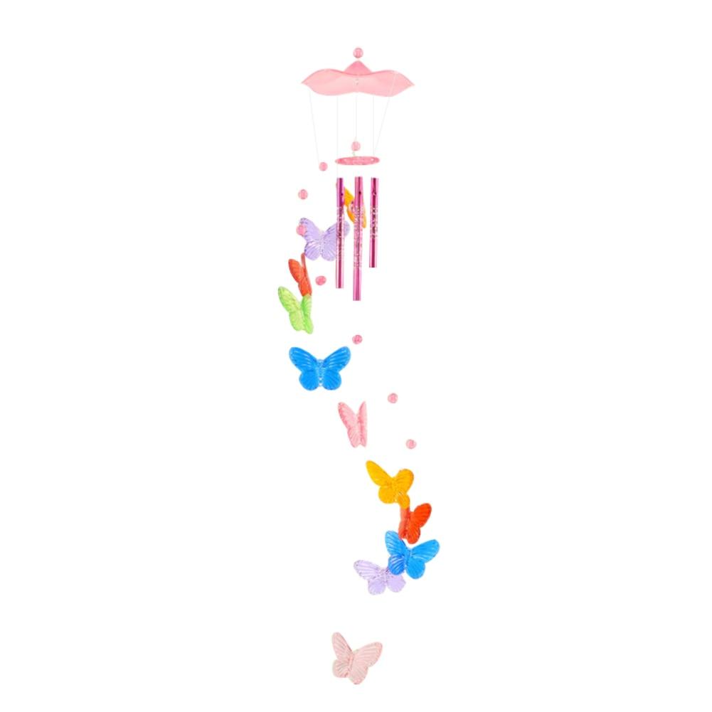 Lucky Butterfly Hanging Wind Chime Bell Garden Decoration Ornament Gift Home Decoration Fashion High-end Gift Butterfly Gift Grandmother Gift Mother Gift Birthday Gift Festival Gift Witness Friendship Outdoor Wind Chime Garden Decor