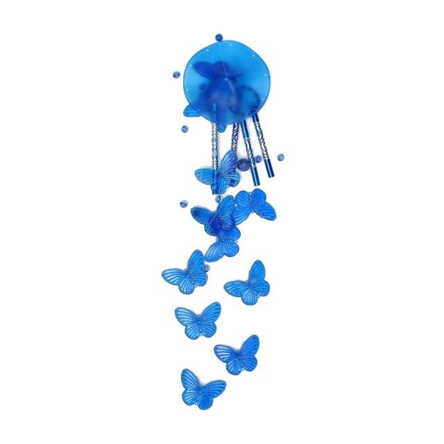 Lucky Butterfly Hanging Wind Chime Bell Garden Decoration Ornament Gift Home Decoration Fashion High-end Gift Butterfly Gift Grandmother Gift Mother Gift Birthday Gift Festival Gift Witness Friendship Outdoor Wind Chime Garden Decor