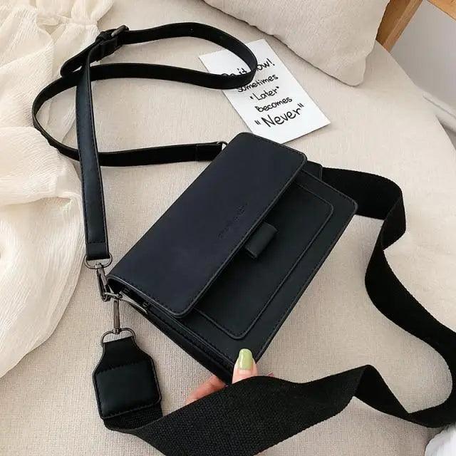 Luxuries Mini PU Leather Flap Bags For Women Ladies Shoulder Handbags - Female Trendy Cross Body Mobile Phone Bag