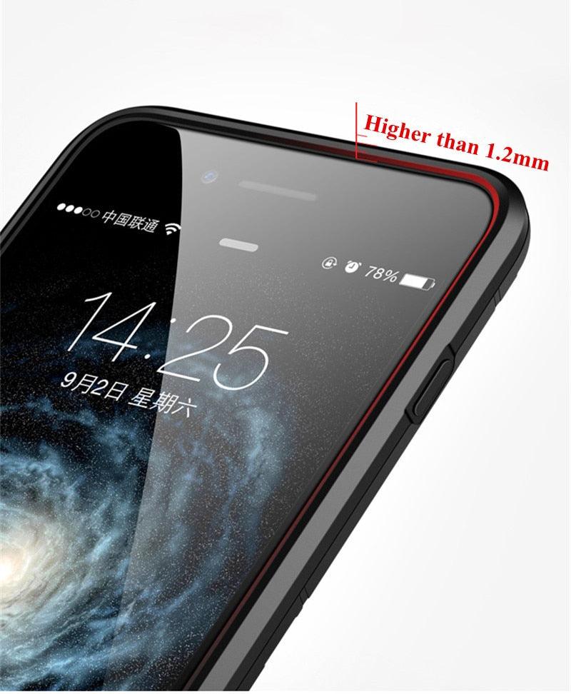 Luxury Black Cool Armor Case For iPhone 8 7 6 6S Plus 5 5s Shockproof Case For iPhone X XS MAX XR Stand Cover Case Heavy Duty Shockproof Armor Dual Layer Protection Back Case Cover