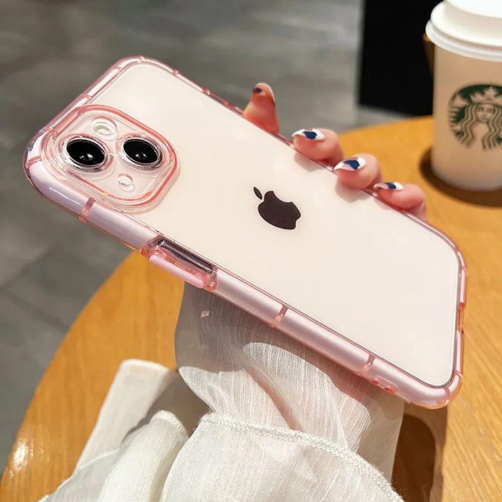 Luxury Fluorescence Phone Case For iPhone 13 14Pro Max 14 Plus Shockproof Clear Soft Silicone Cover Shockproof Thin Transparent Case Drop Protection for iPhone