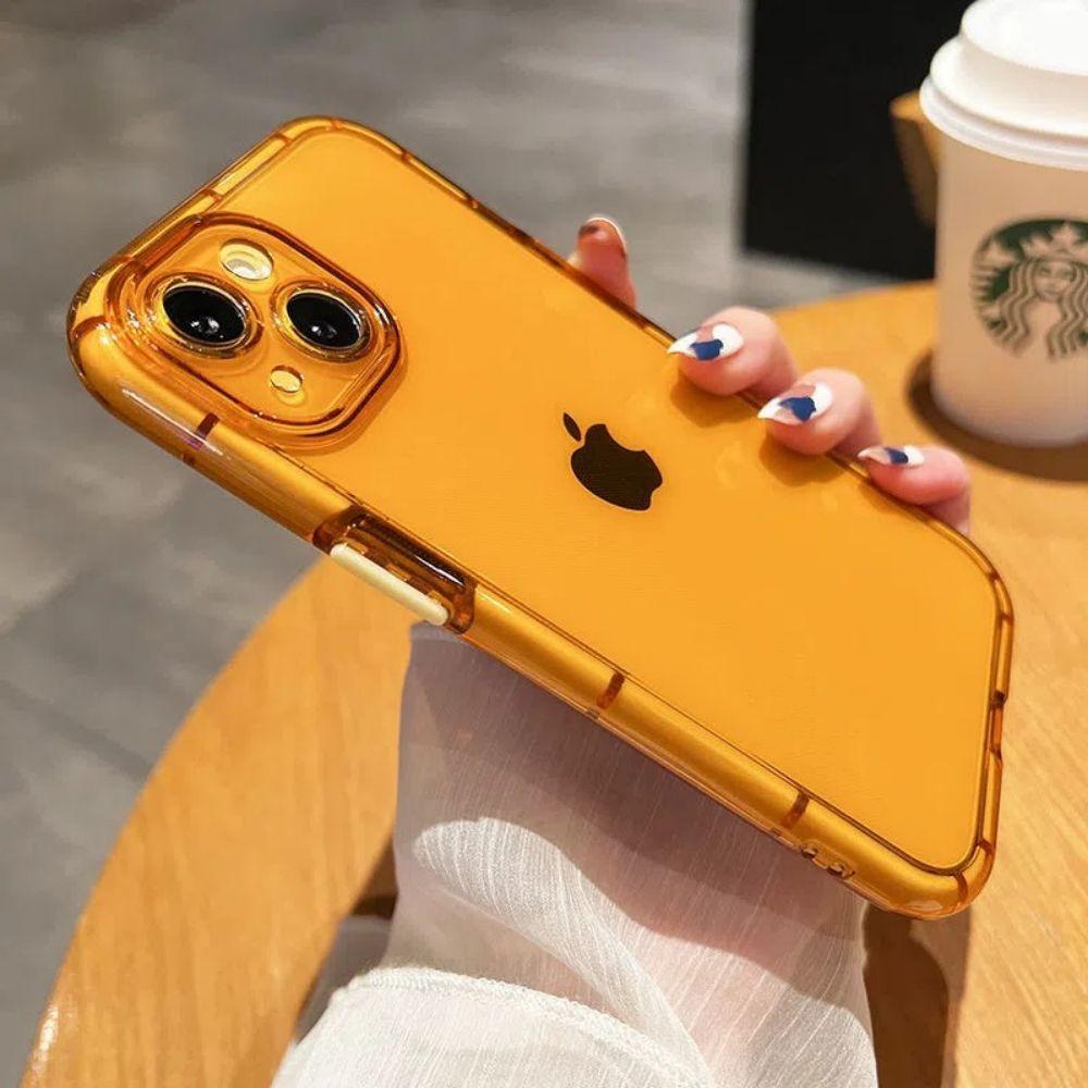 Luxury Fluorescence Phone Case For iPhone 13 14Pro Max 14 Plus Shockproof Clear Soft Silicone Cover Shockproof Thin Transparent Case Drop Protection for iPhone