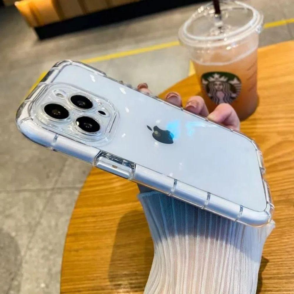 Luxury Fluorescence Phone Case For iPhone 13 14Pro Max 14 Plus Shockproof Clear Soft Silicone Cover Shockproof Thin Transparent Case Drop Protection for iPhone